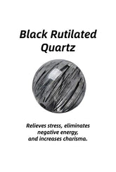 Soul-Link™ Black Rutilated Quartz Healing Crystal Pendant