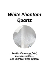 Soul-Link™ White Phantom Quartz Healing Crystal Pendant