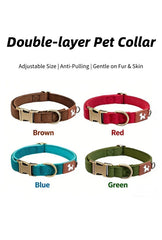 Soul-Link™ Double-Layer Custom Engraved Pet Collar – Personalized with Your Pet’s Name