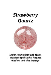 Soul-Link™ Strawberry Quartz Healing Crystal Pendant