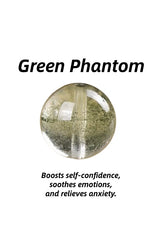Soul-Link™ Green Phantom Healing Crystal Pendant