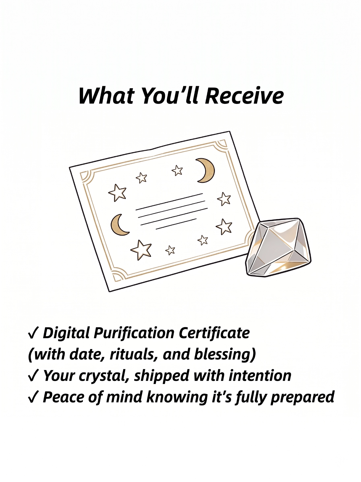 Soul-Link™Deep Cleansing Upgrade — Four-Ritual Crystal Purification Before Shipping