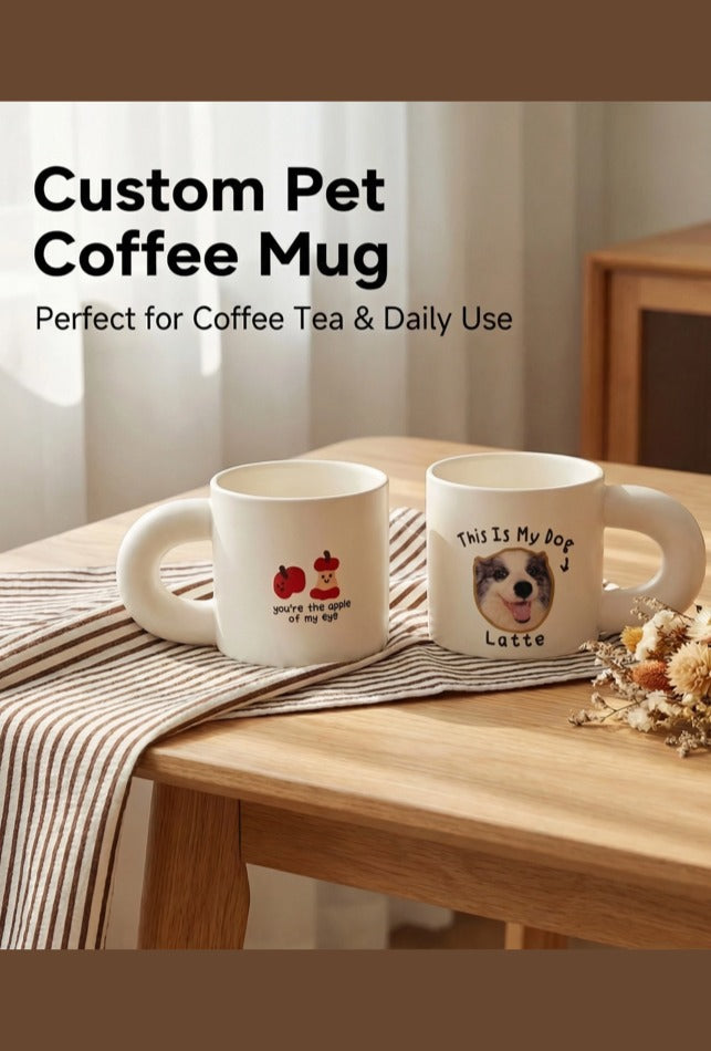Soul-Link™ Custom Pet Coffee Mug – Personalized with Your Pet’s Photo & Name