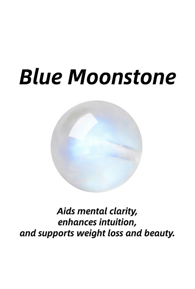 Soul-Link™ Blue Moonstone Healing Crystal Pendant