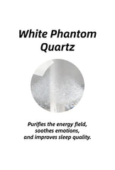 Soul-Link™ White Phantom Quartz Healing Crystal Pendant