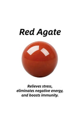 Soul-Link™ Red Agate Healing Crystal Pendant