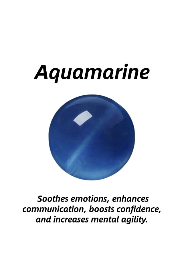 Soul-Link™ Aquamarine Healing Crystal Pendant