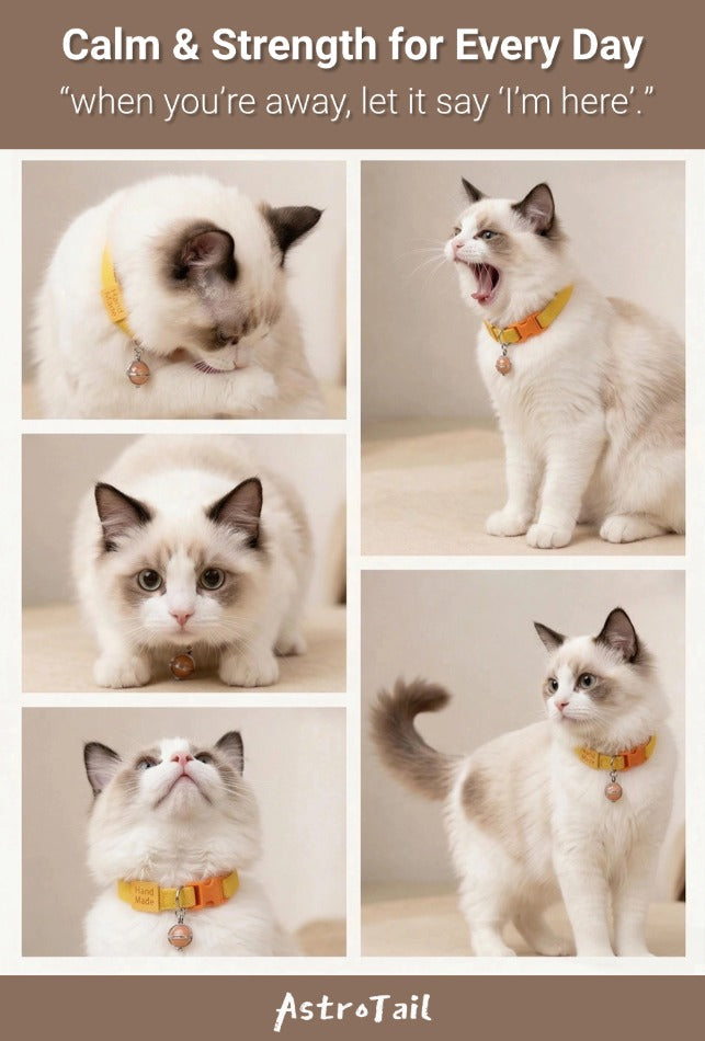 Soul-Link™ Healing Pet Collar – Choose Your Colour + Crystal Pendant