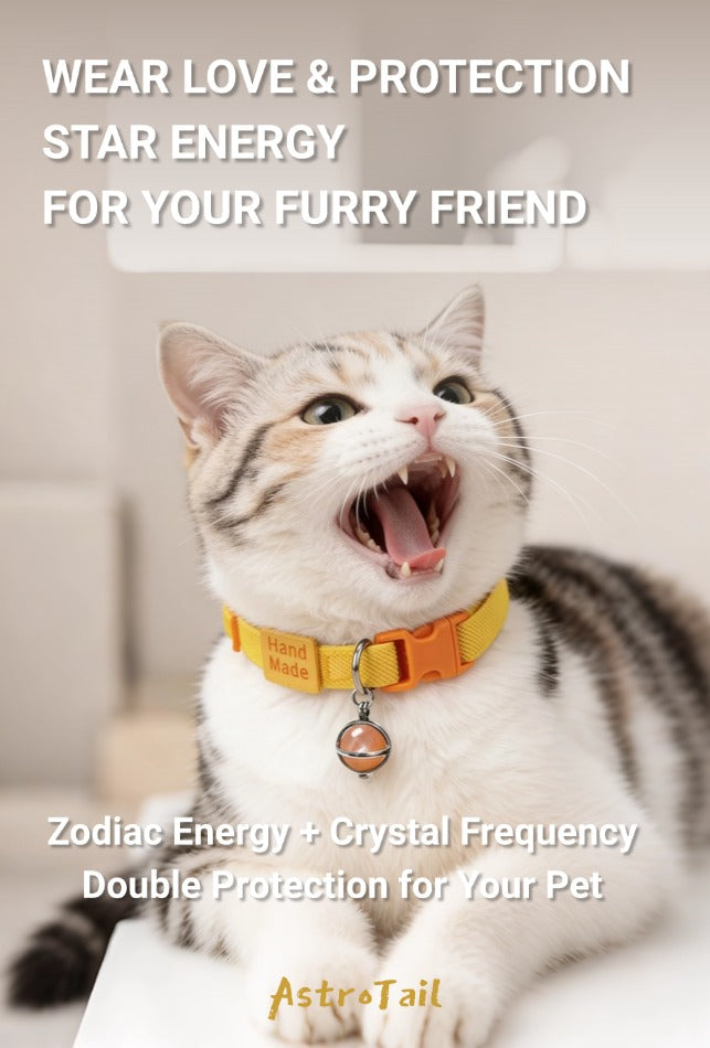 Soul-Link™ Healing Pet Collar – Choose Your Colour + Crystal Pendant