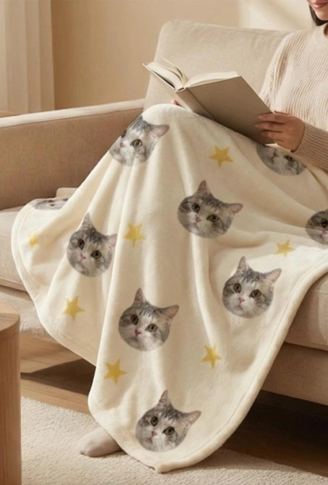 Soul-Link™ Custom Pet Blanket – Personalized with Your Pet’s Photo & Name