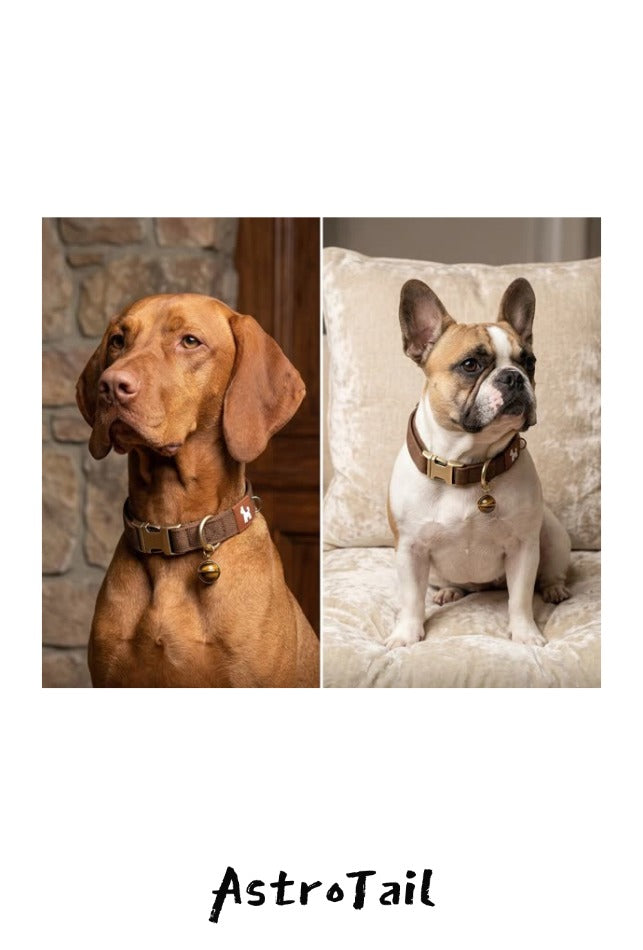 Soul-Link™ Double-Layer Custom Engraved Pet Collar – Personalized with Your Pet’s Name