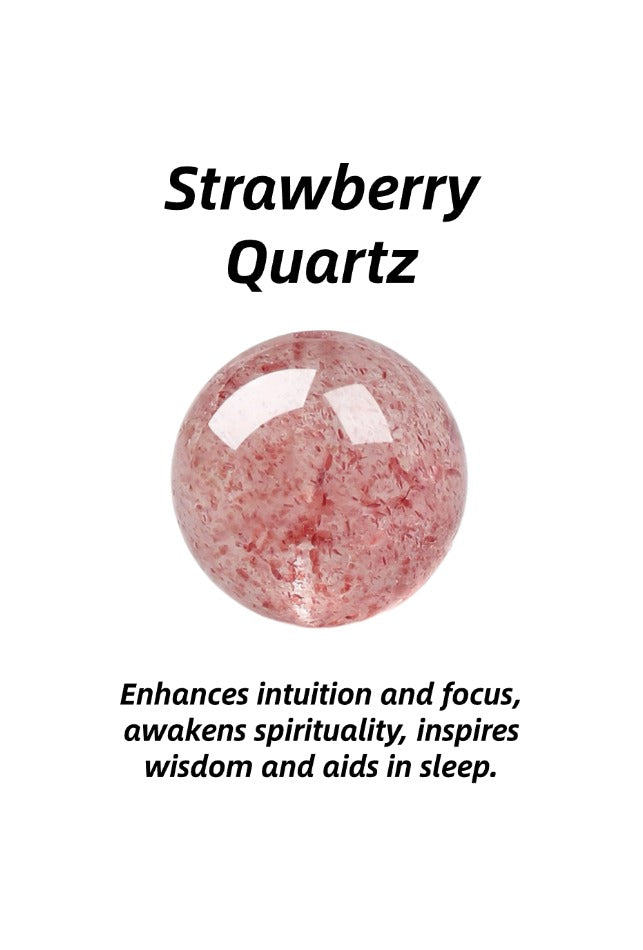 Soul-Link™ Strawberry Quartz Healing Crystal Pendant